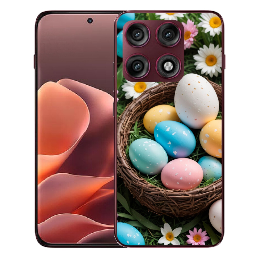 Gélový kryt mmCase na Motorola Edge 70 Pro - veľkonočné vajíčka 2