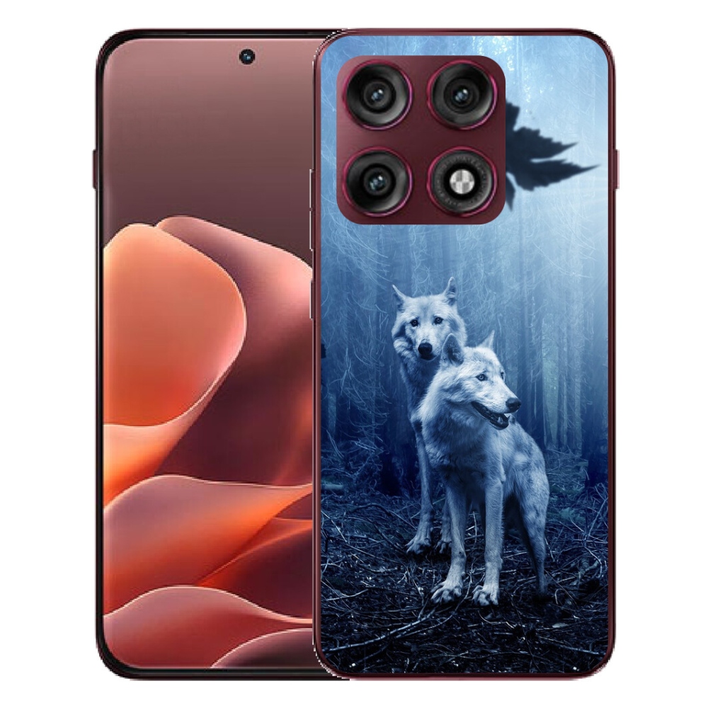 Gélový kryt mmCase na Motorola Edge 70 Pro - vlci v lese