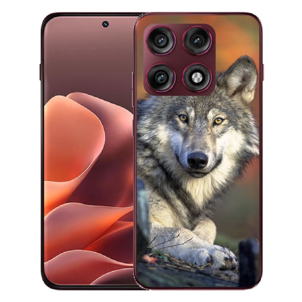 Gélový kryt mmCase na Motorola Edge 70 Pro - vlk