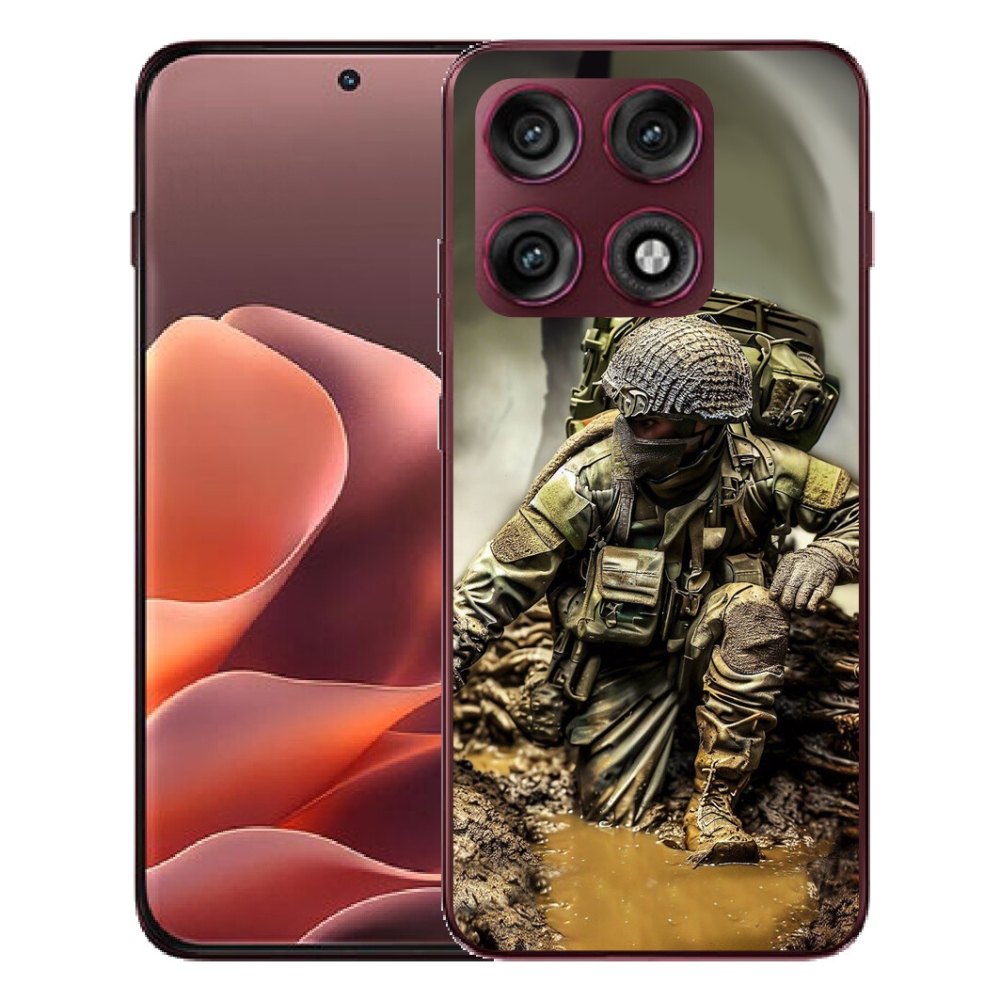 Gélový kryt mmCase na Motorola Edge 70 Pro - vojak