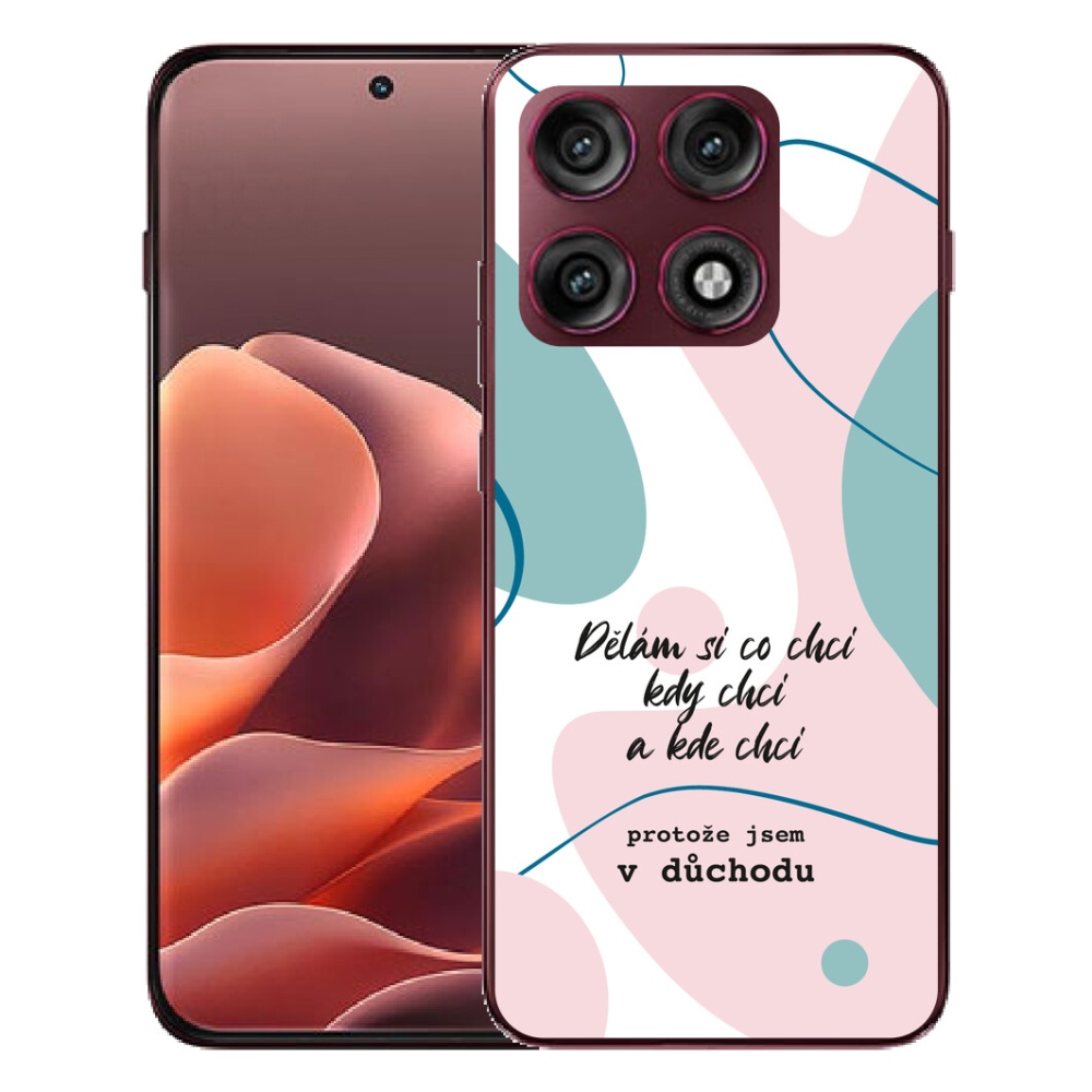 Gélový kryt mmCase na Motorola Edge 70 Pro - vtipný text 10 biele pozadie