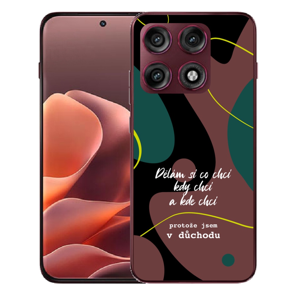 Gélový kryt mmCase na Motorola Edge 70 Pro - vtipný text 10 čierne pozadie