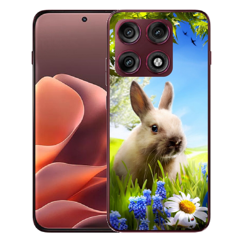 Gélový kryt mmCase na Motorola Edge 70 Pro - zajačik