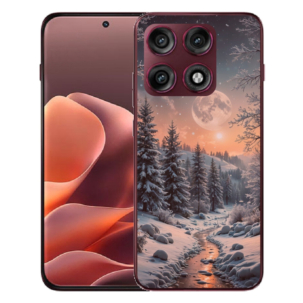 Gélový kryt mmCase na Motorola Edge 70 Pro - zimná krajina 2