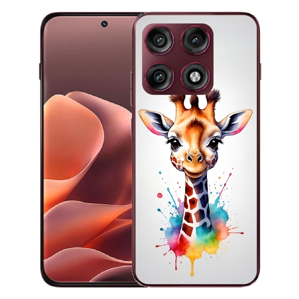Gélový kryt mmCase na Motorola Edge 70 Pro - žirafa 1