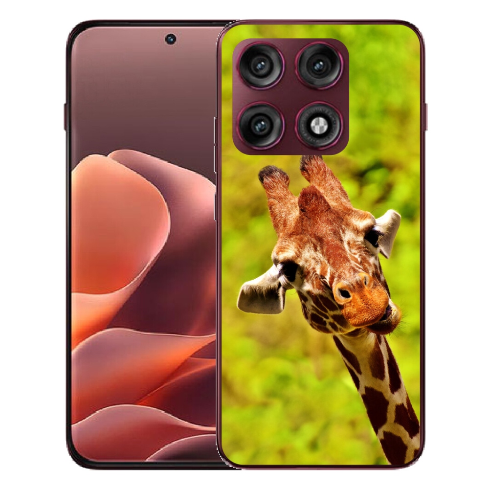 Gélový kryt mmCase na Motorola Edge 70 Pro - žirafa