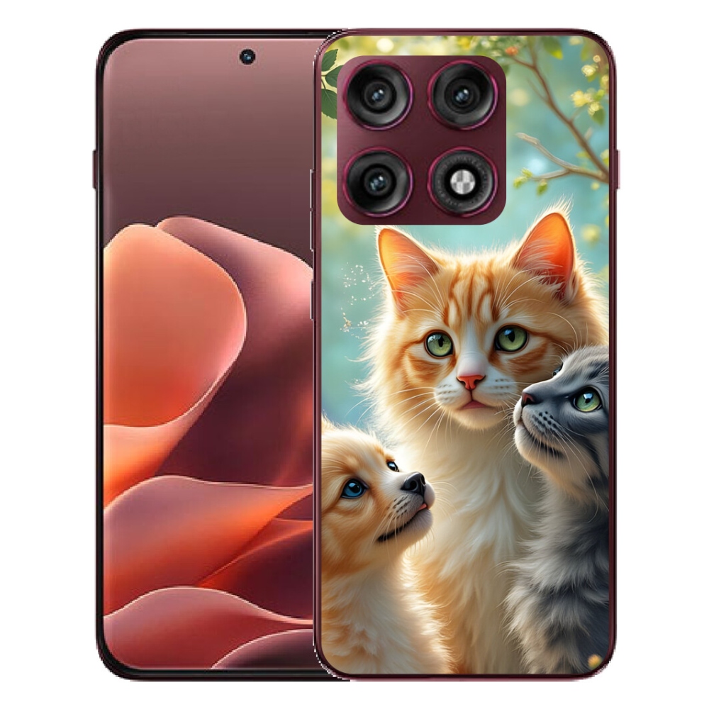 Gélový kryt mmCase na Motorola Edge 70 Pro - zvieracie priateľstvo 2