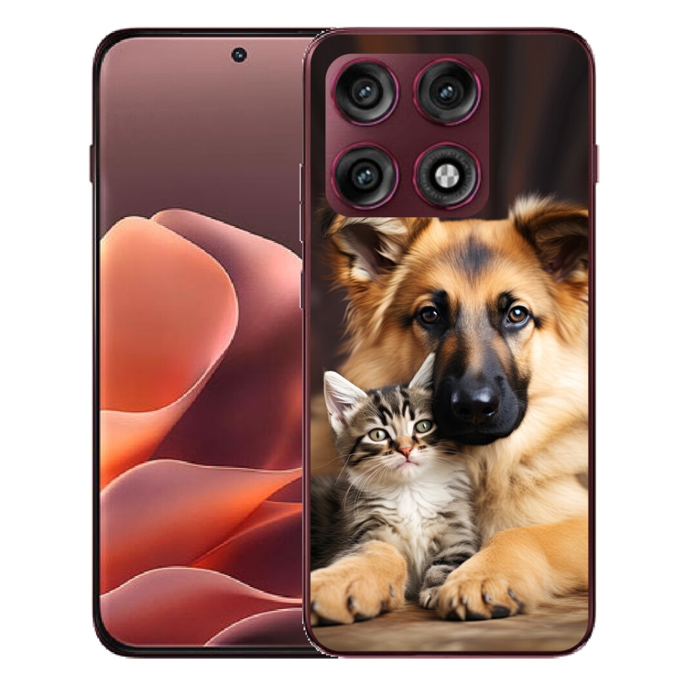 Gélový kryt mmCase na Motorola Edge 70 Pro - zvieracie priateľstvo
