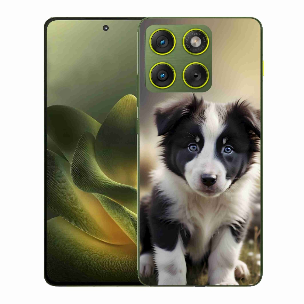 Gélový kryt mmCase na Motorola Edge 70 - roztomilá border kólia