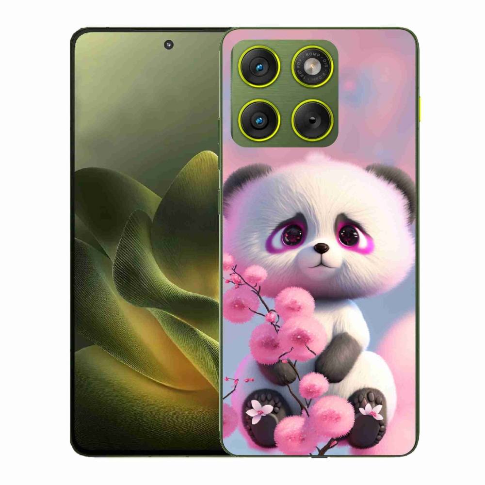 Gélový kryt mmCase na Motorola Edge 70 - roztomilá panda 1