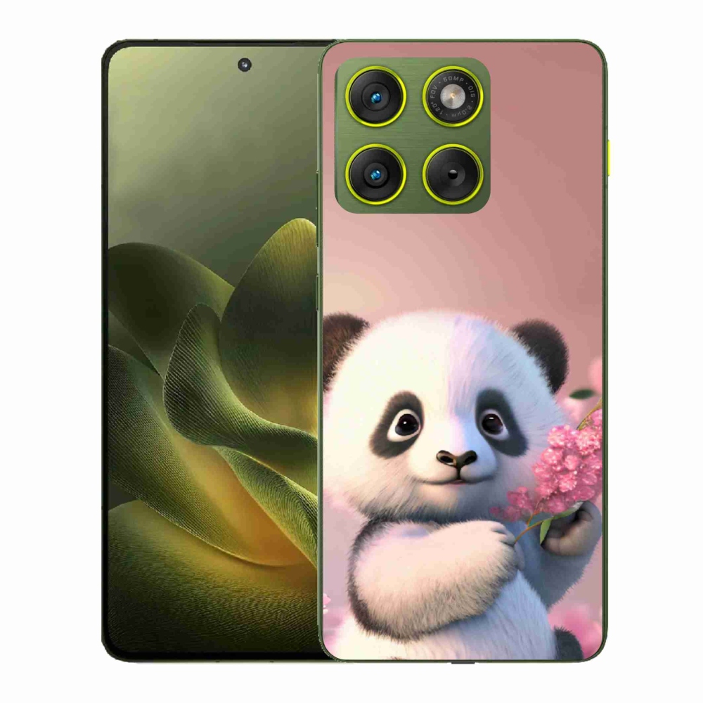 Gélový kryt mmCase na Motorola Edge 70 - roztomilá panda