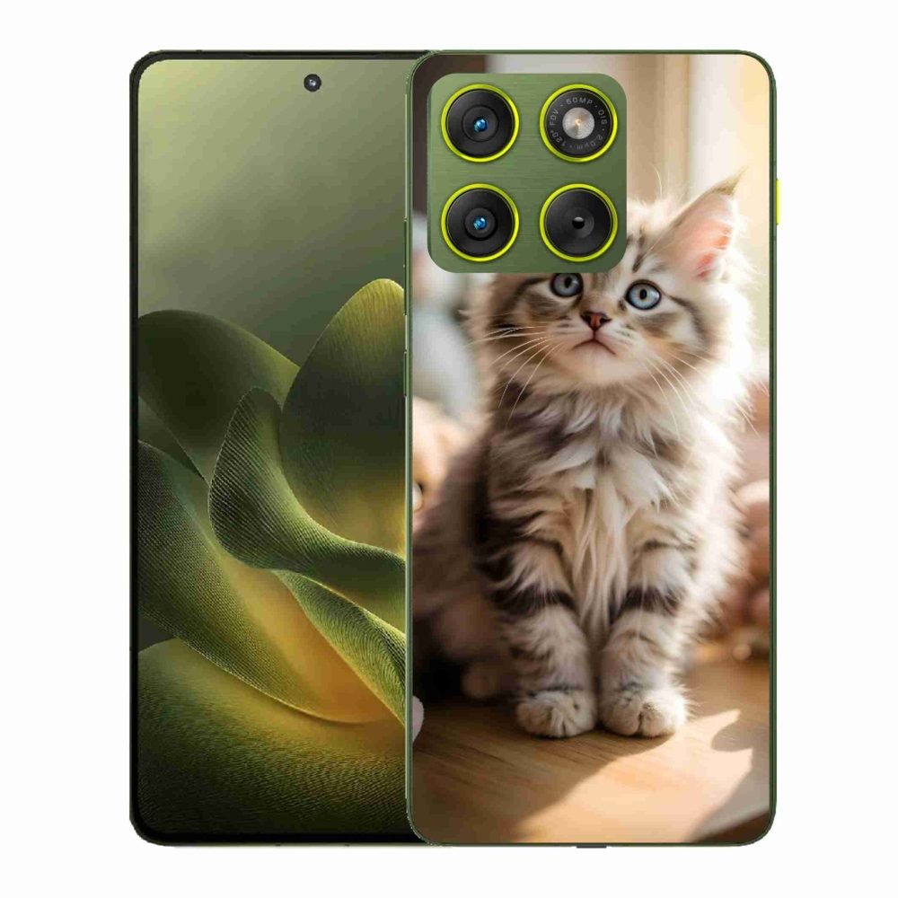 Gélový kryt mmCase na Motorola Edge 70 - roztomilé mačiatko 10
