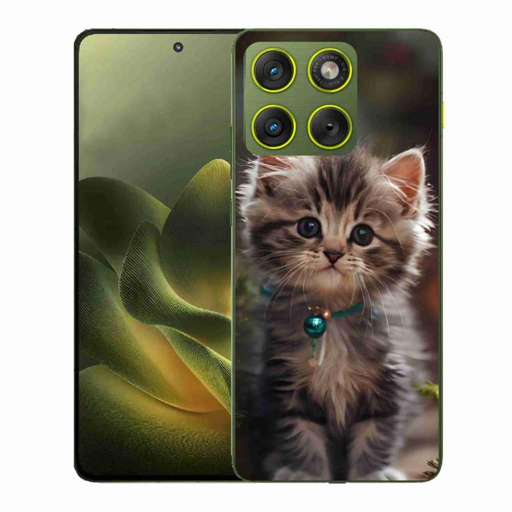 Gélový kryt mmCase na Motorola Edge 70 - roztomilé mačiatko 11