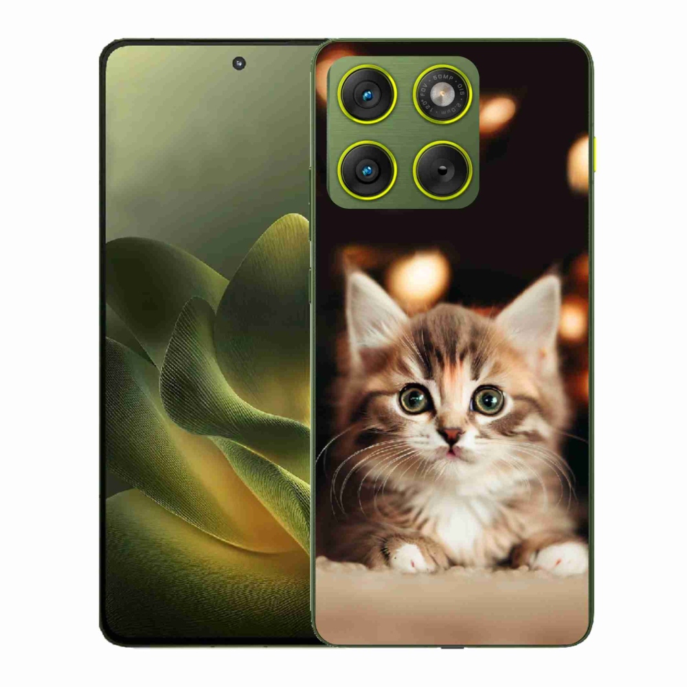 Gélový kryt mmCase na Motorola Edge 70 - roztomilé mačiatko 2