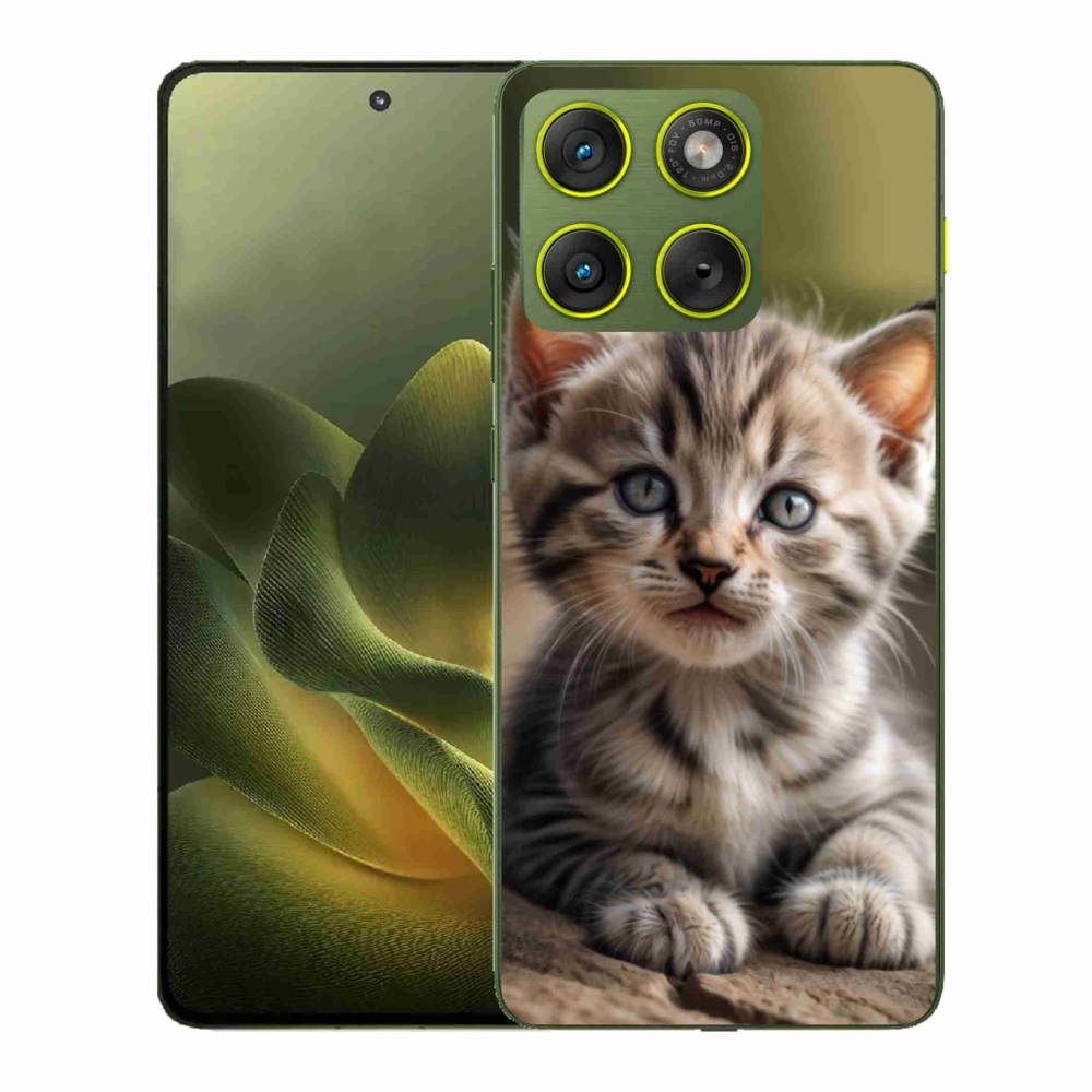 Gélový kryt mmCase na Motorola Edge 70 - roztomilé mačiatko 9