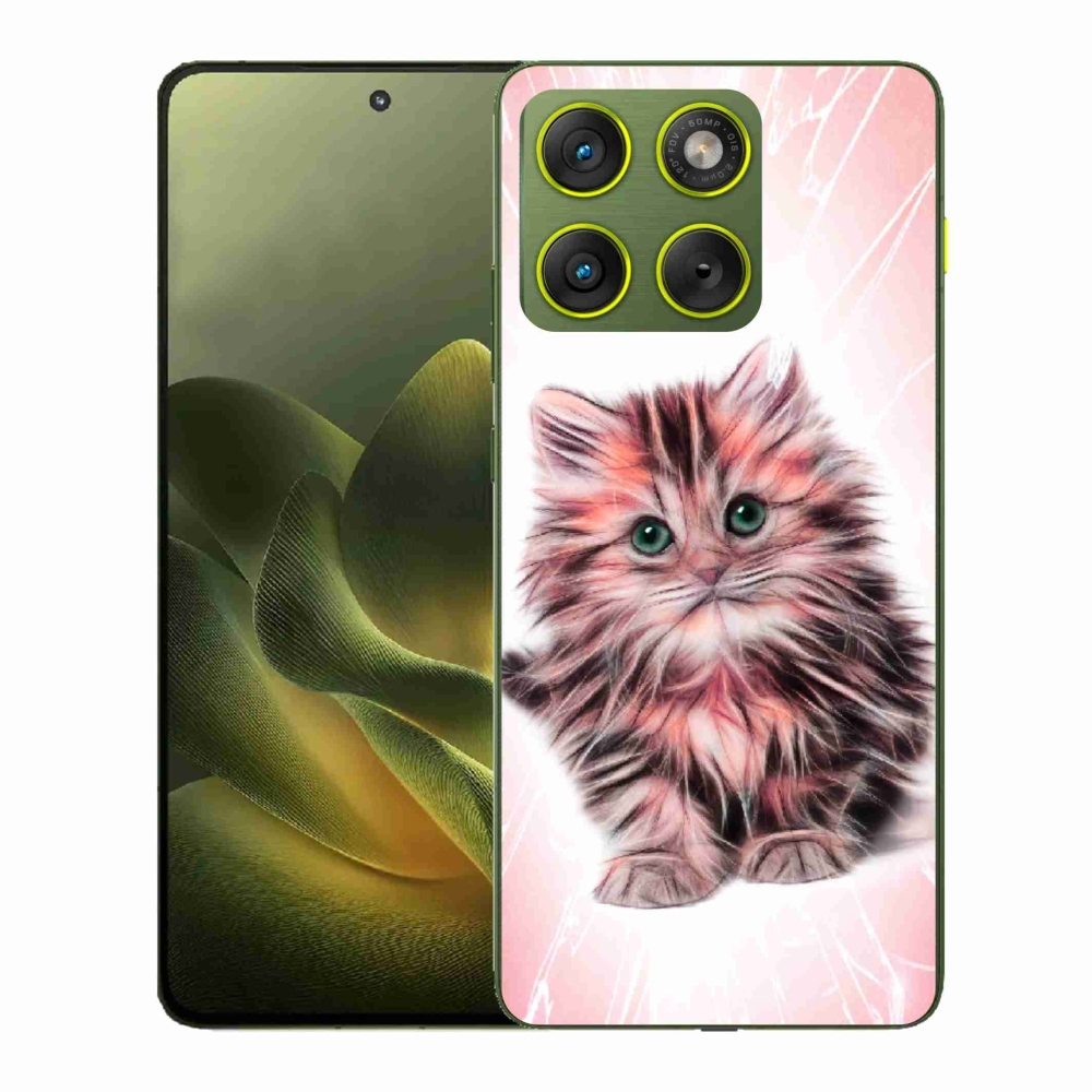 Gélový kryt mmCase na Motorola Edge 70 - roztomilé mačiatko