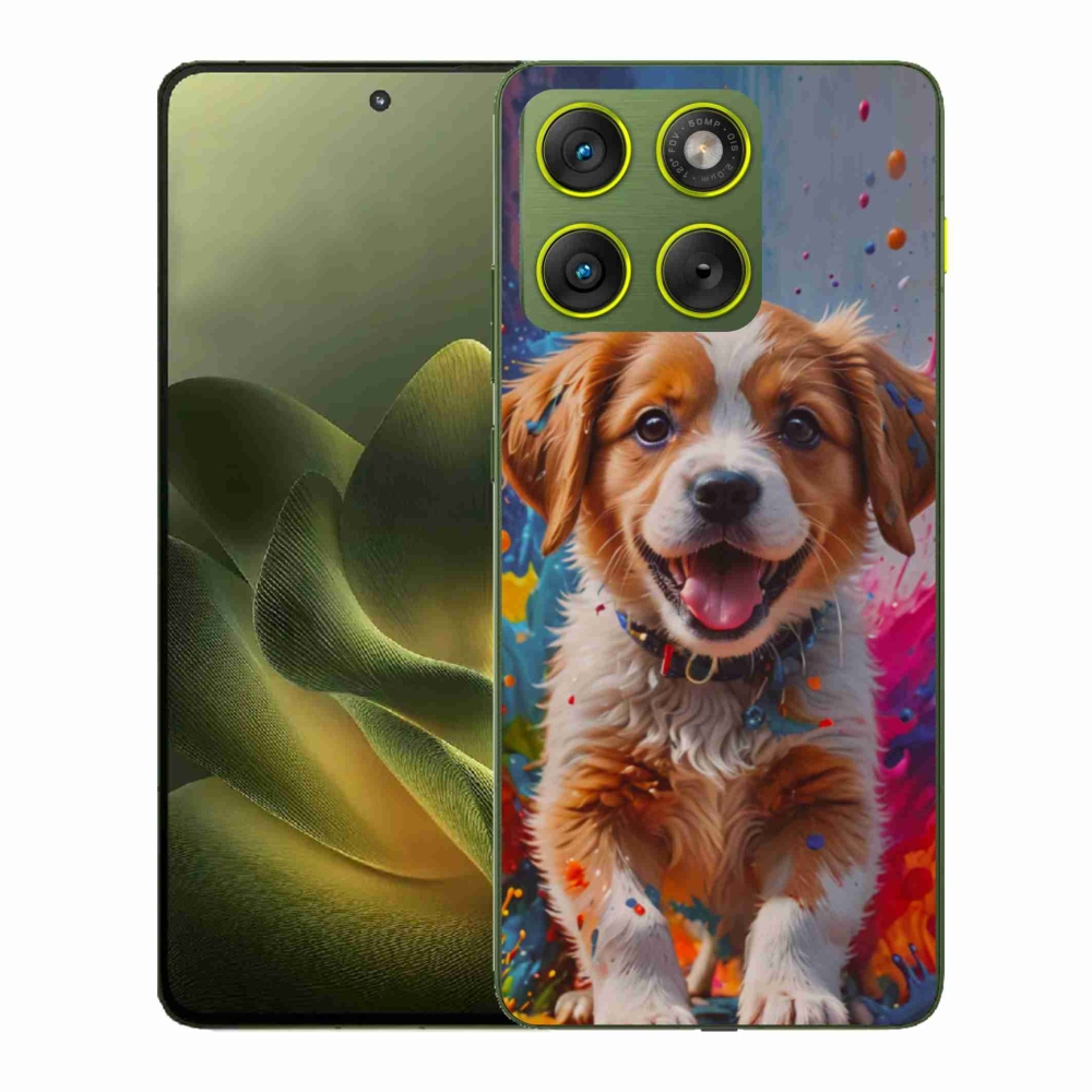 Gélový kryt mmCase na Motorola Edge 70 - roztomilé šteňa 3