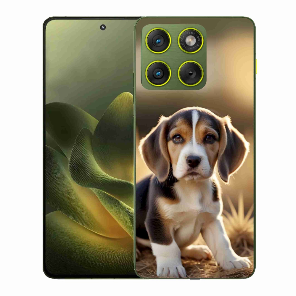Gélový kryt mmCase na Motorola Edge 70 - roztomilý bígl