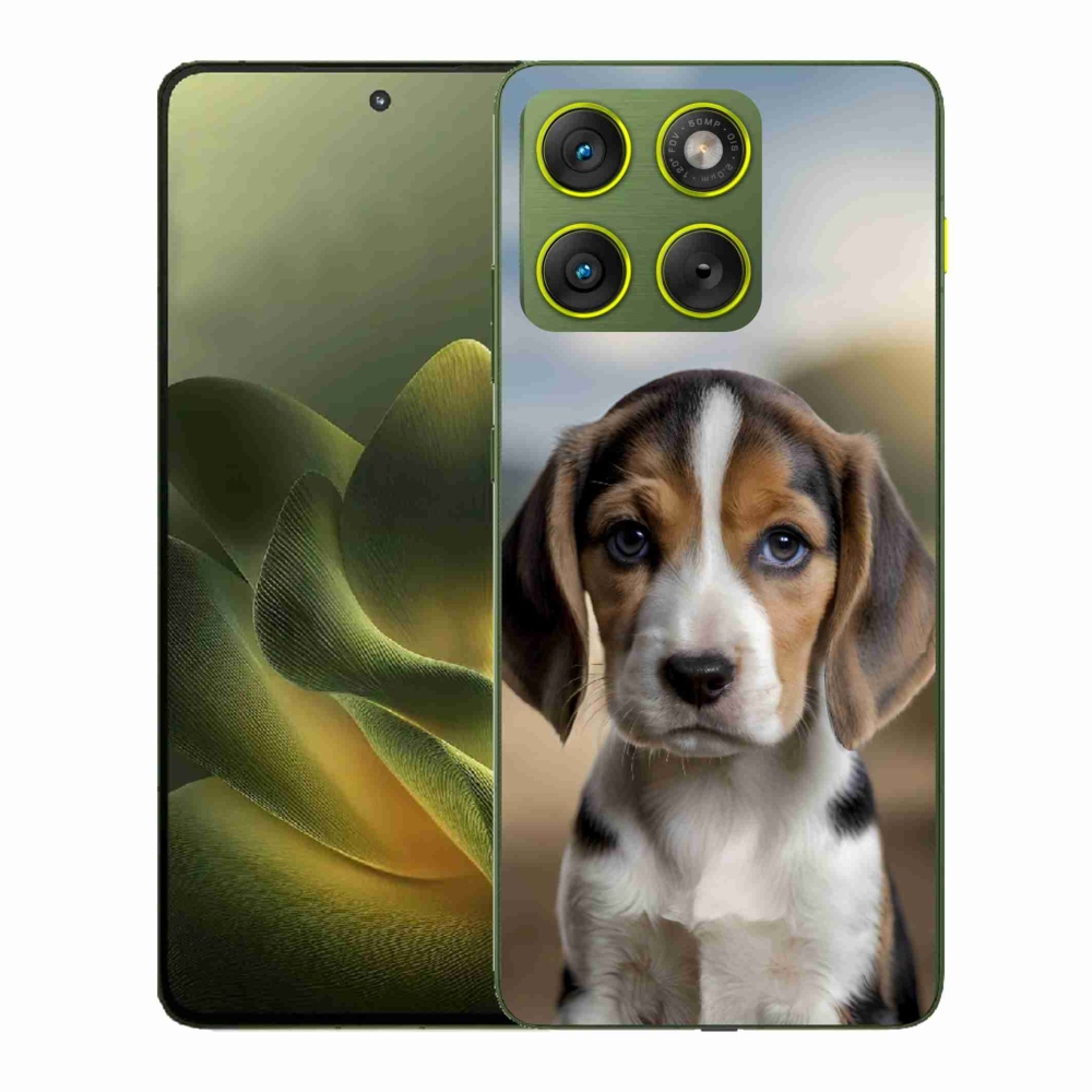 Gélový kryt mmCase na Motorola Edge 70 - roztomilý bígl