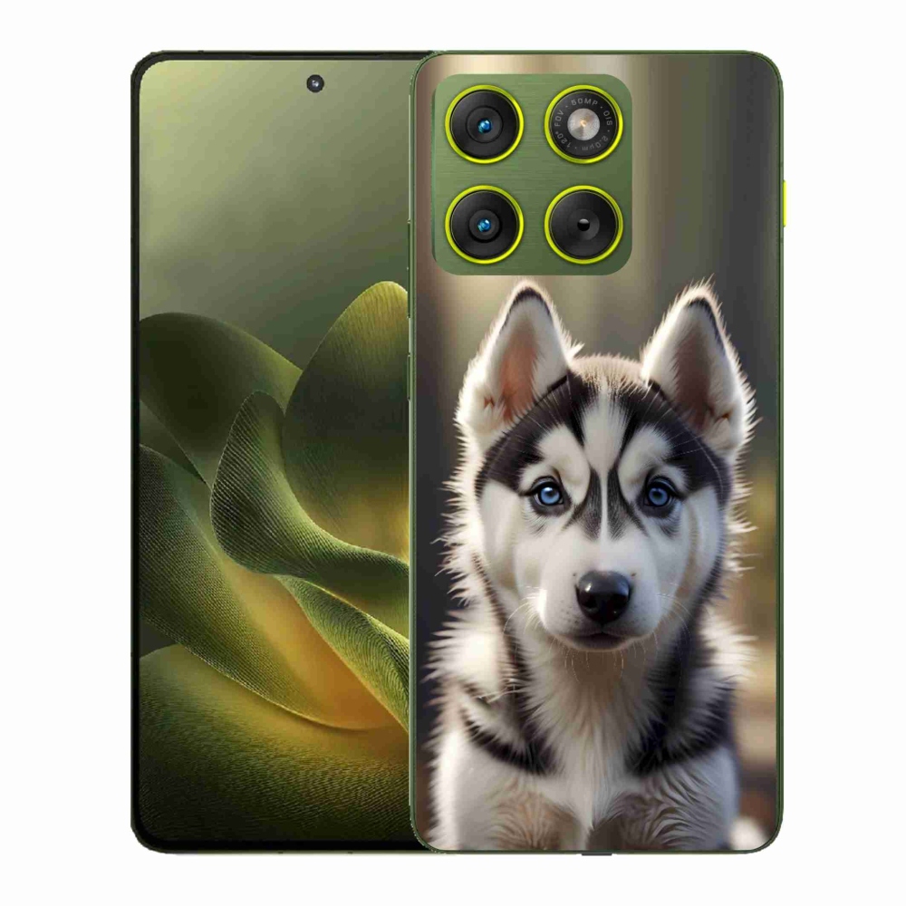 Gélový kryt mmCase na Motorola Edge 70 - roztomilý sibírsky husky