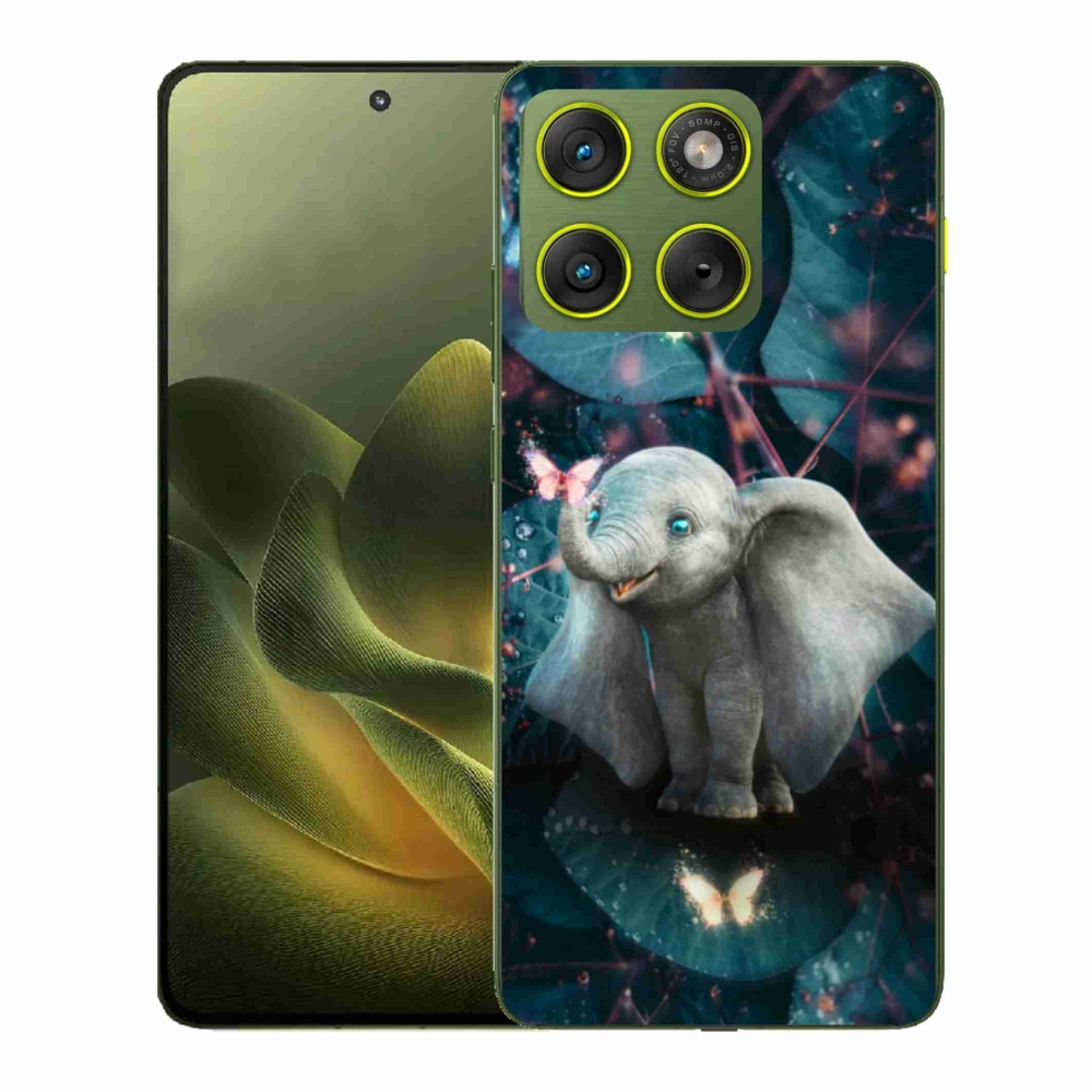 Gélový kryt mmCase na Motorola Edge 70 - roztomilý slon