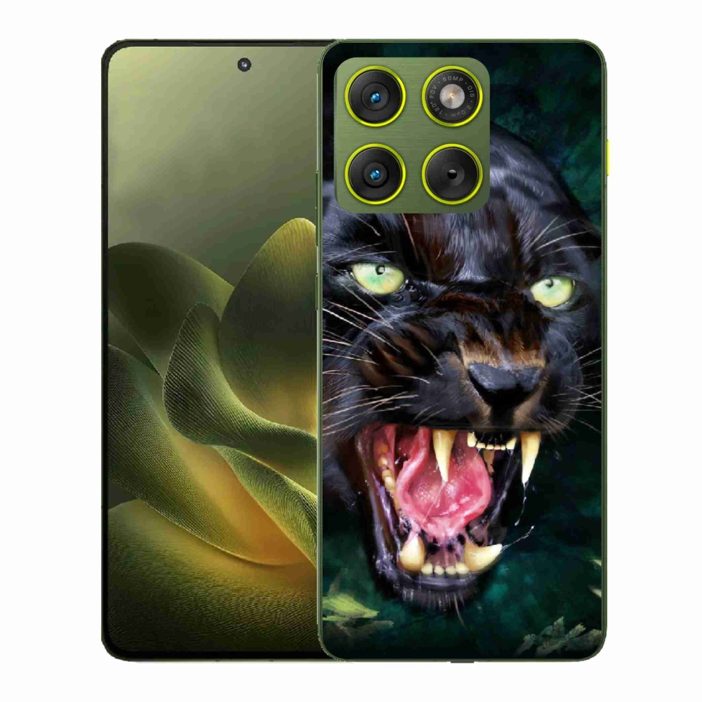 Gélový kryt mmCase na Motorola Edge 70 - rozzúrený čierny panter