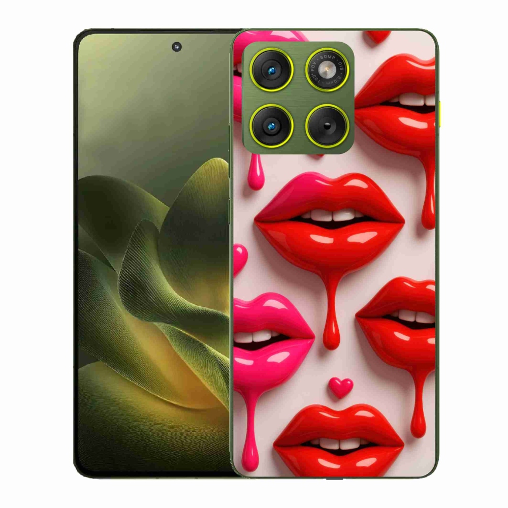 Gélový kryt mmCase na Motorola Edge 70 - pery 2