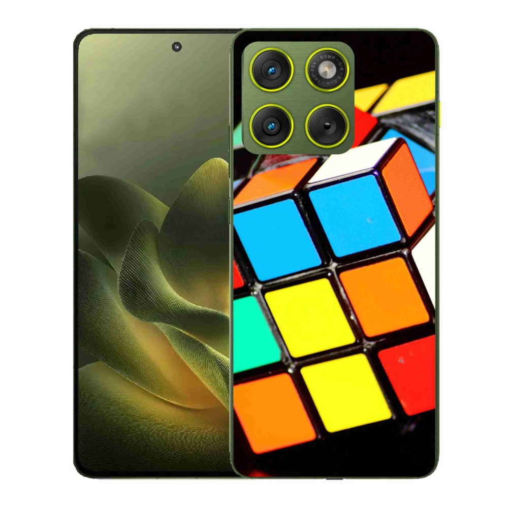 Gélový kryt mmCase na Motorola Edge 70 - rubikova kocka