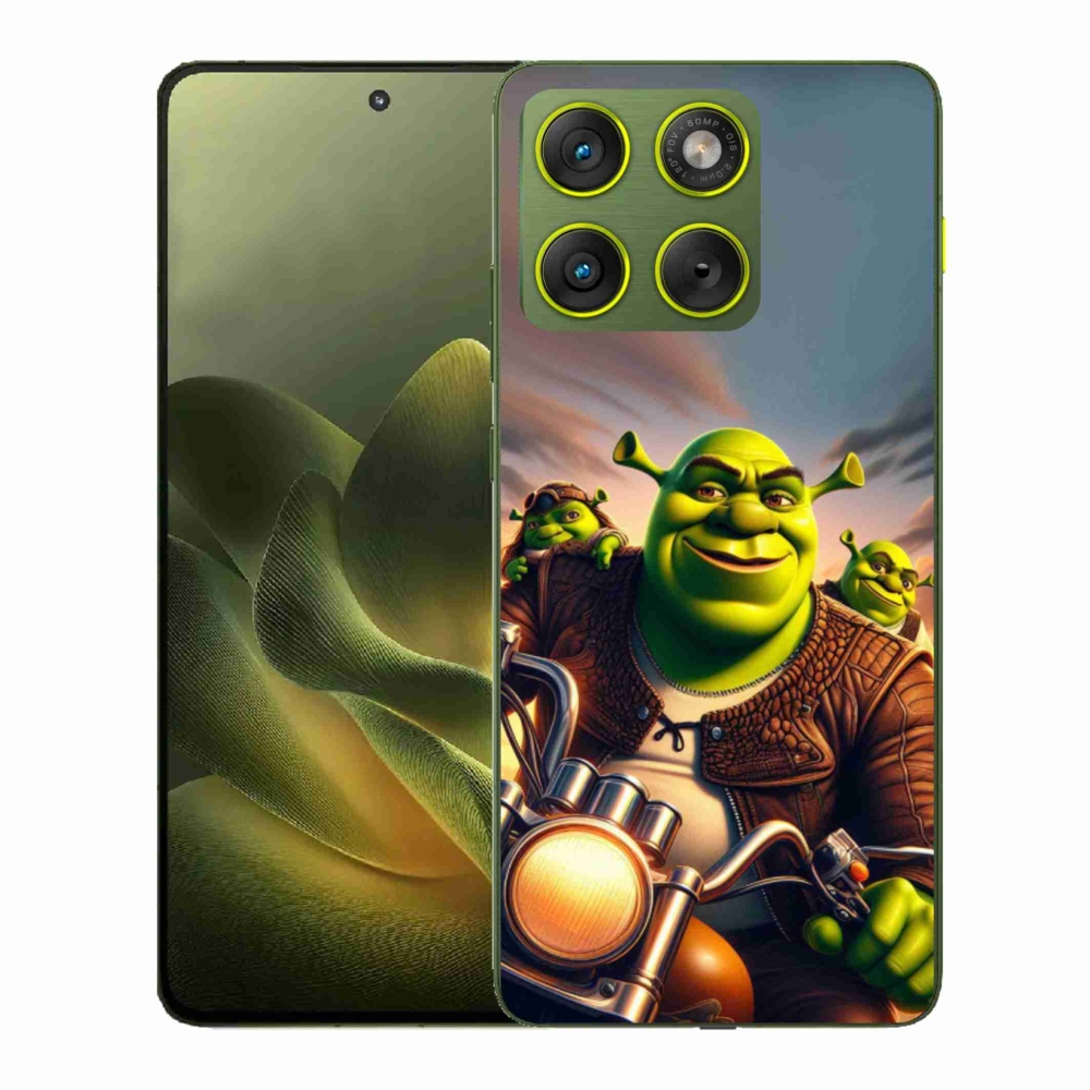 Gélový kryt mmCase na Motorola Edge 70 - shrek na motorke