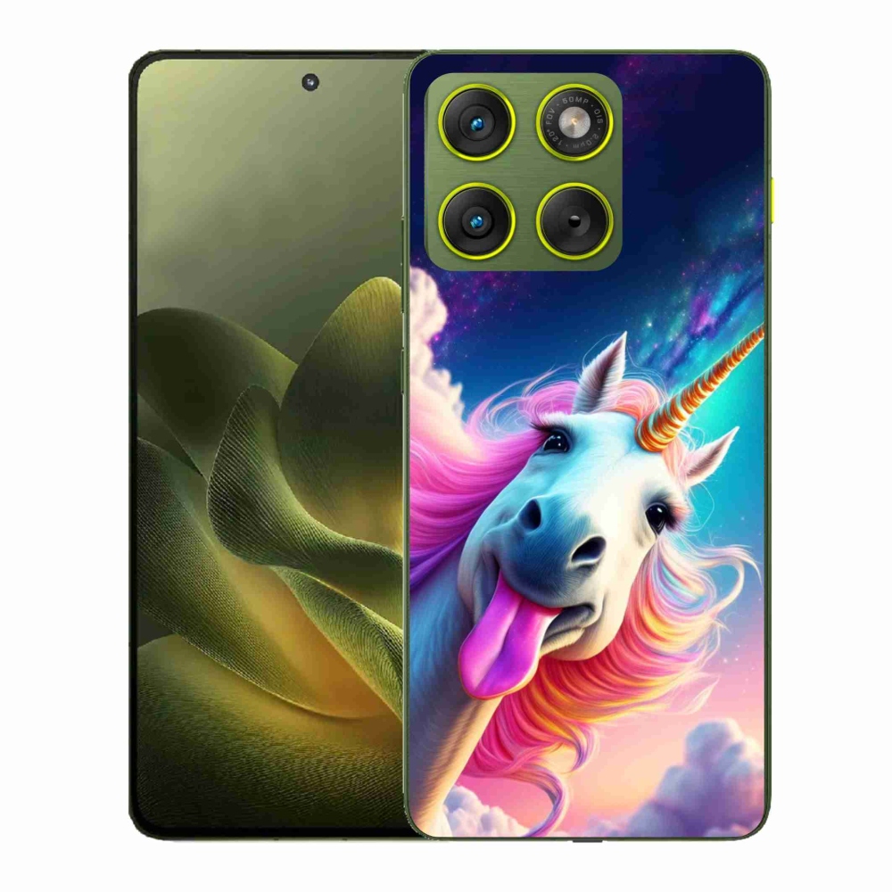 Gélový kryt mmCase na Motorola Edge 70 - šialený jednorožec