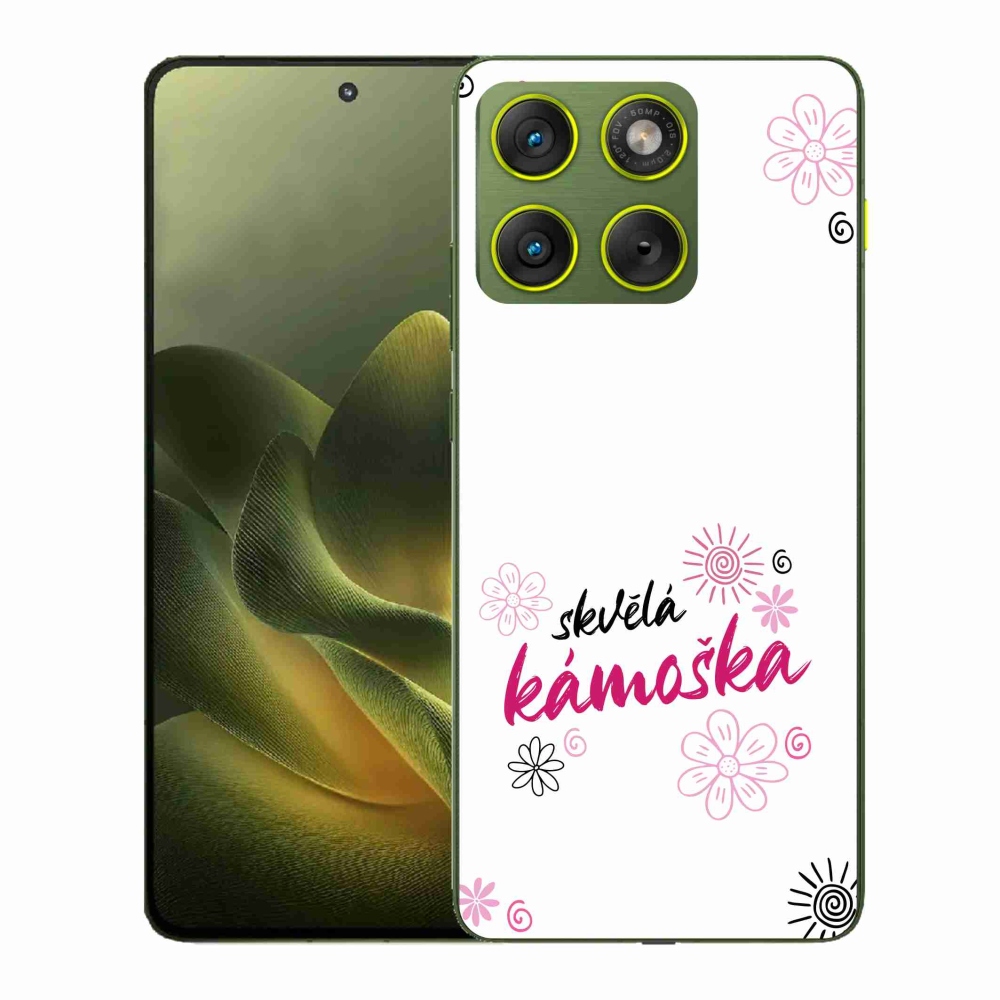 Gélový kryt mmCase na Motorola Edge 70 - skvelá kamoška biele pozadie