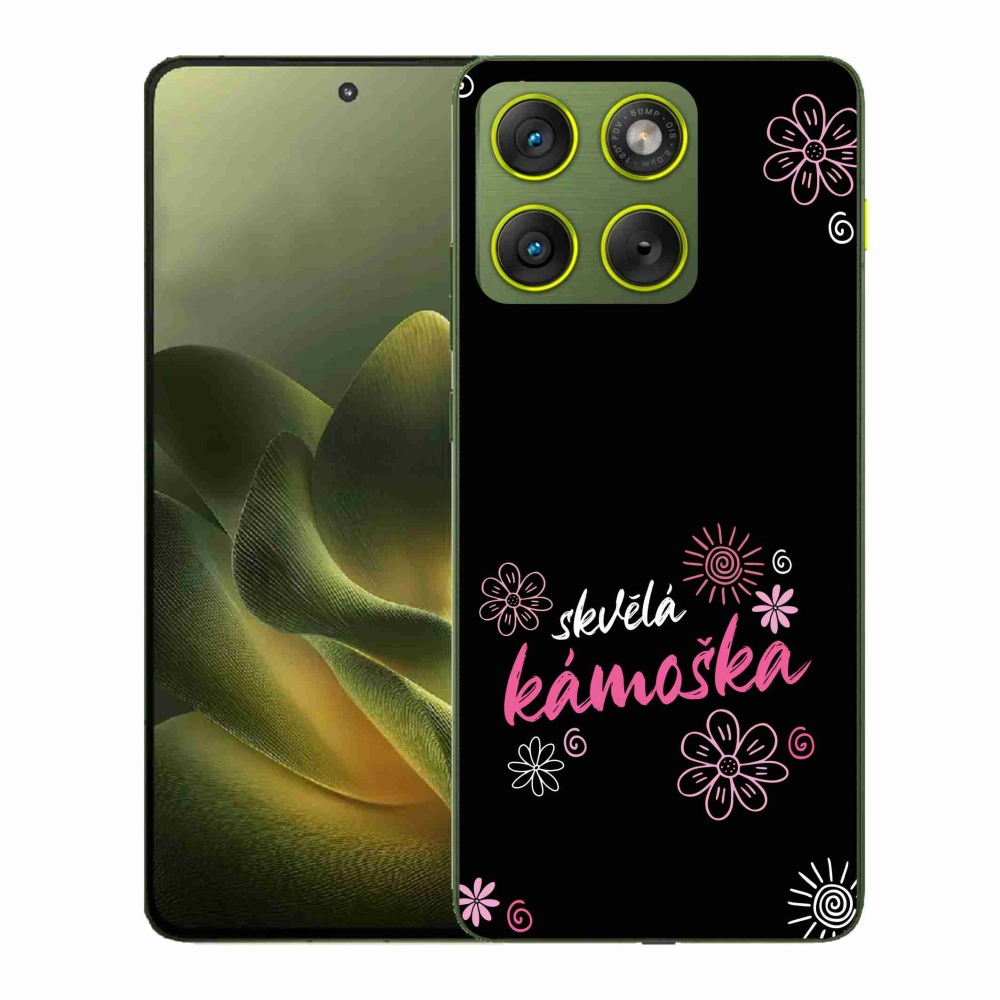 Gélový kryt mmCase na Motorola Edge 70 - skvelá kamoška čierne pozadie