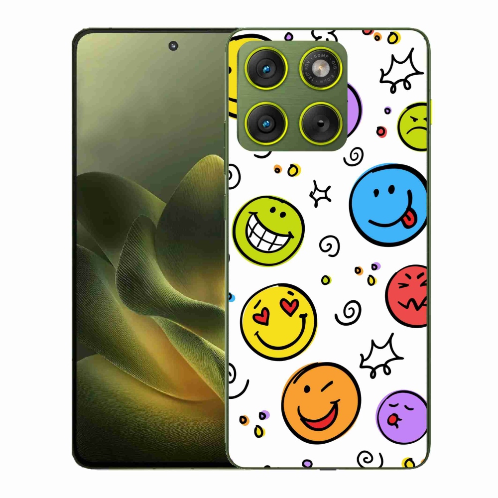 Gélový kryt mmCase na Motorola Edge 70 - smajlíci