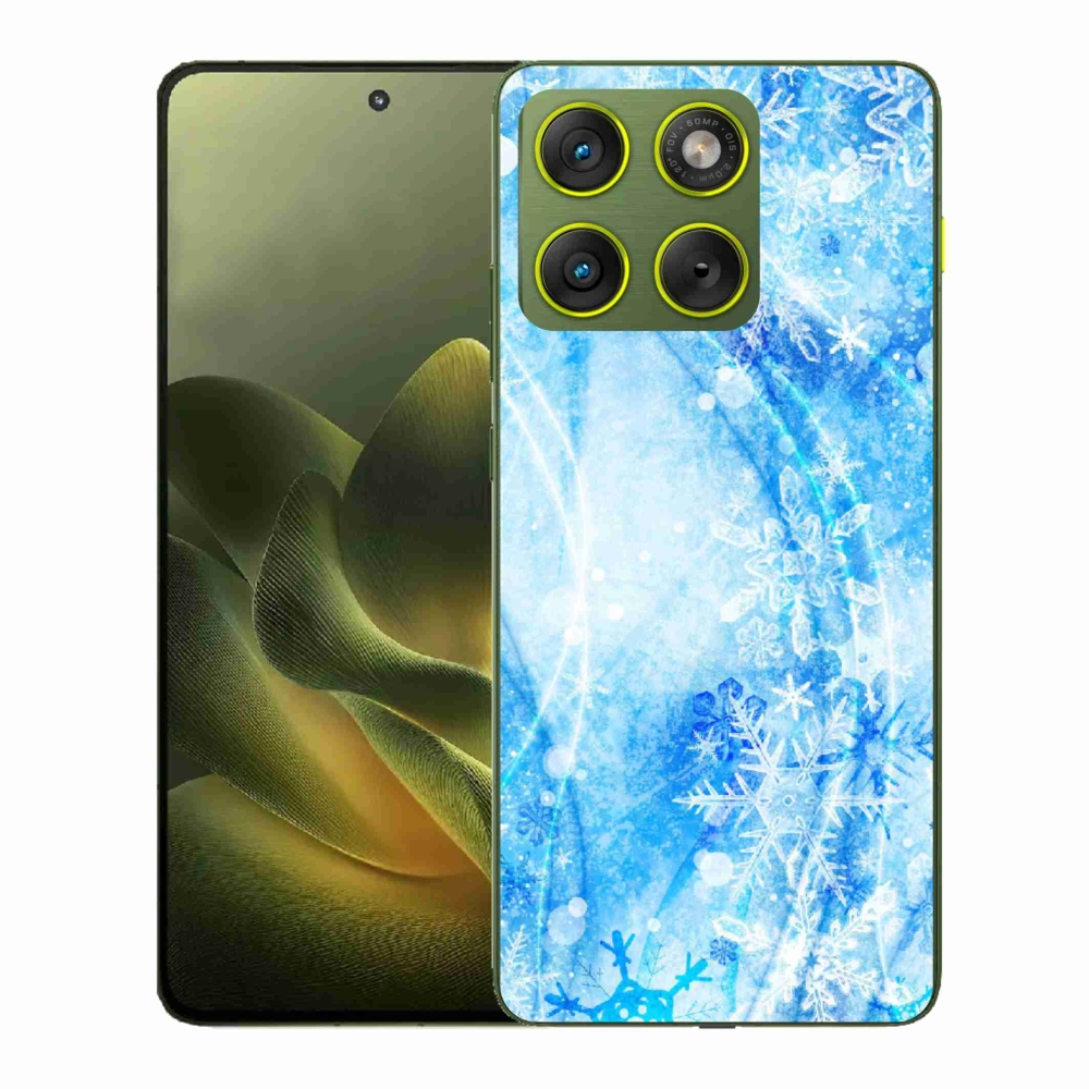 Gélový kryt mmCase na Motorola Edge 70 - snehové vločky