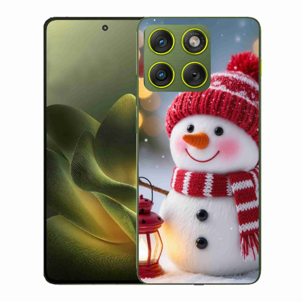 Gélový kryt mmCase na Motorola Edge 70 - snehuliak 2