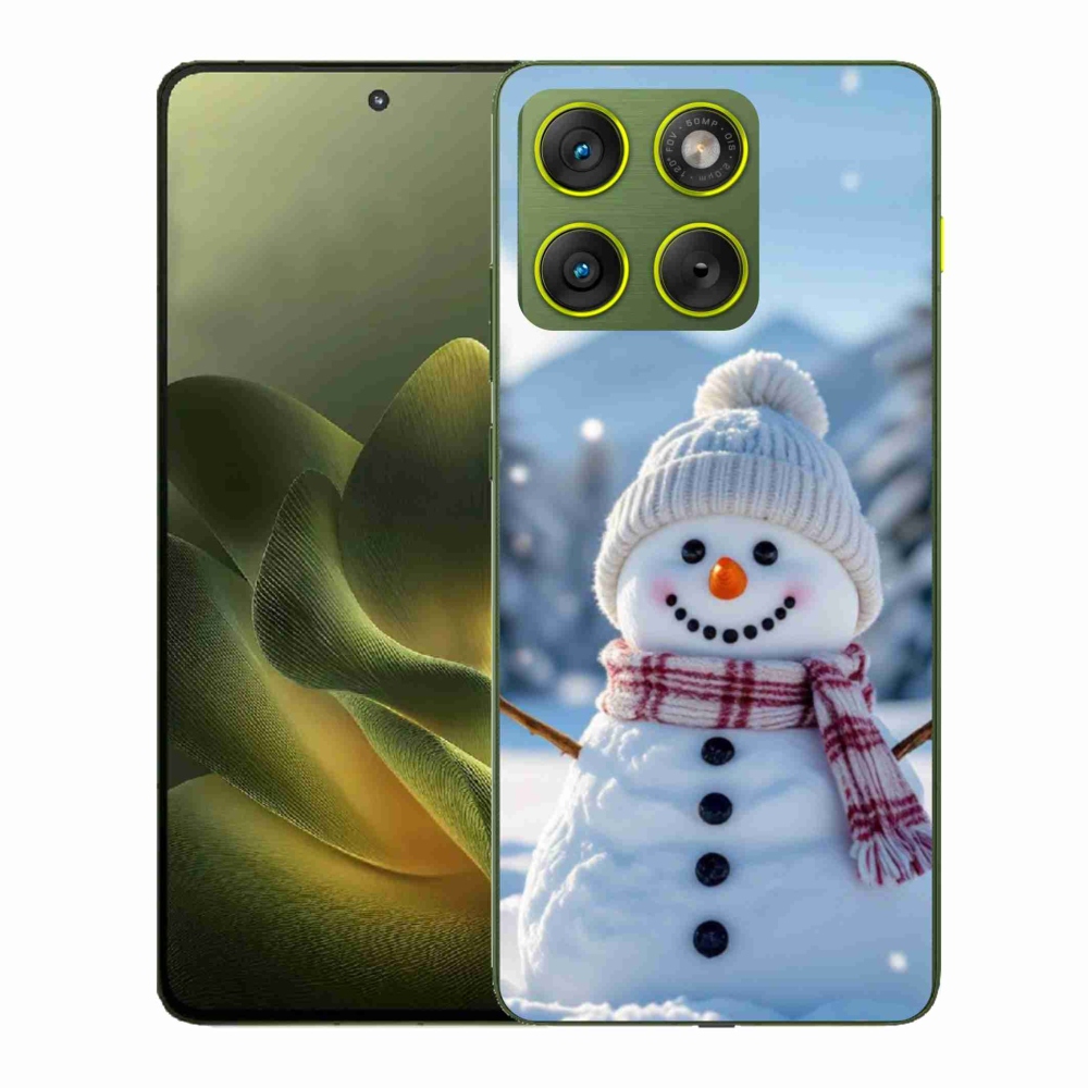 Gélový kryt mmCase na Motorola Edge 70 - snehuliak 3