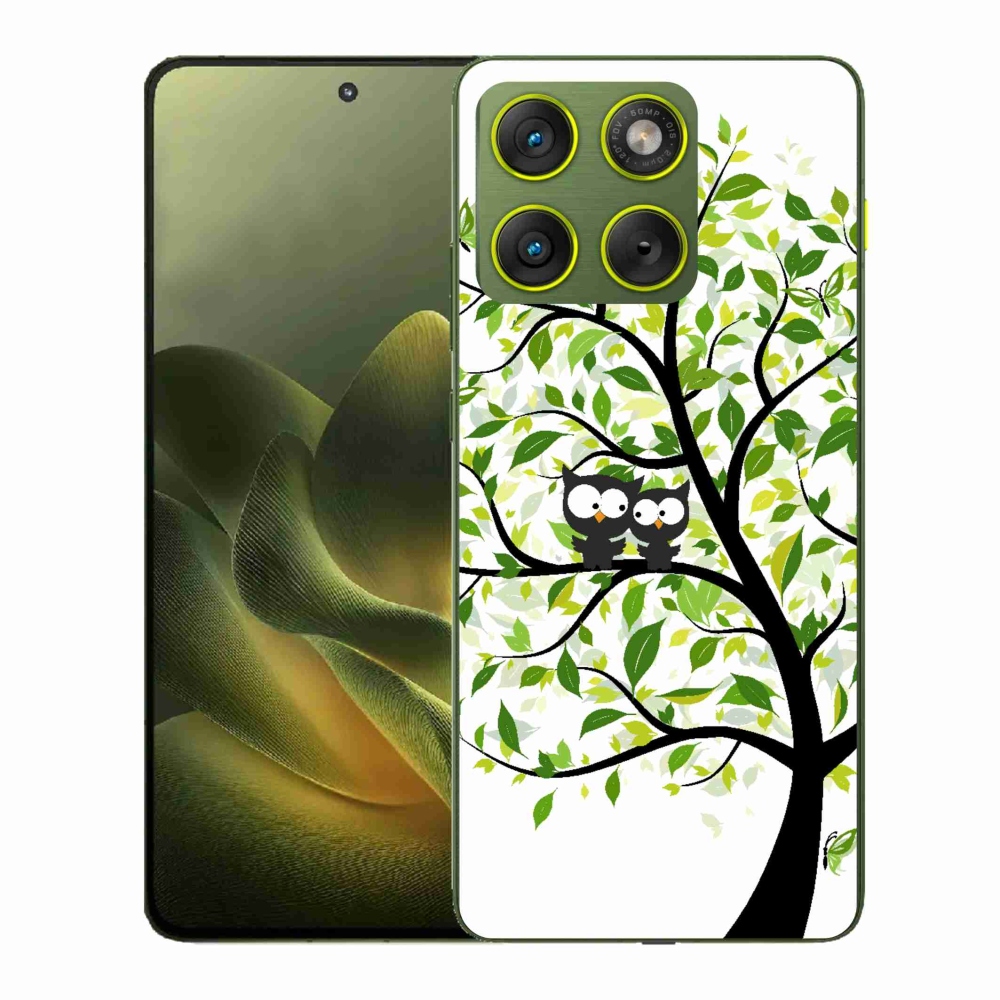 Gélový kryt mmCase na Motorola Edge 70 - malej sovy na strome