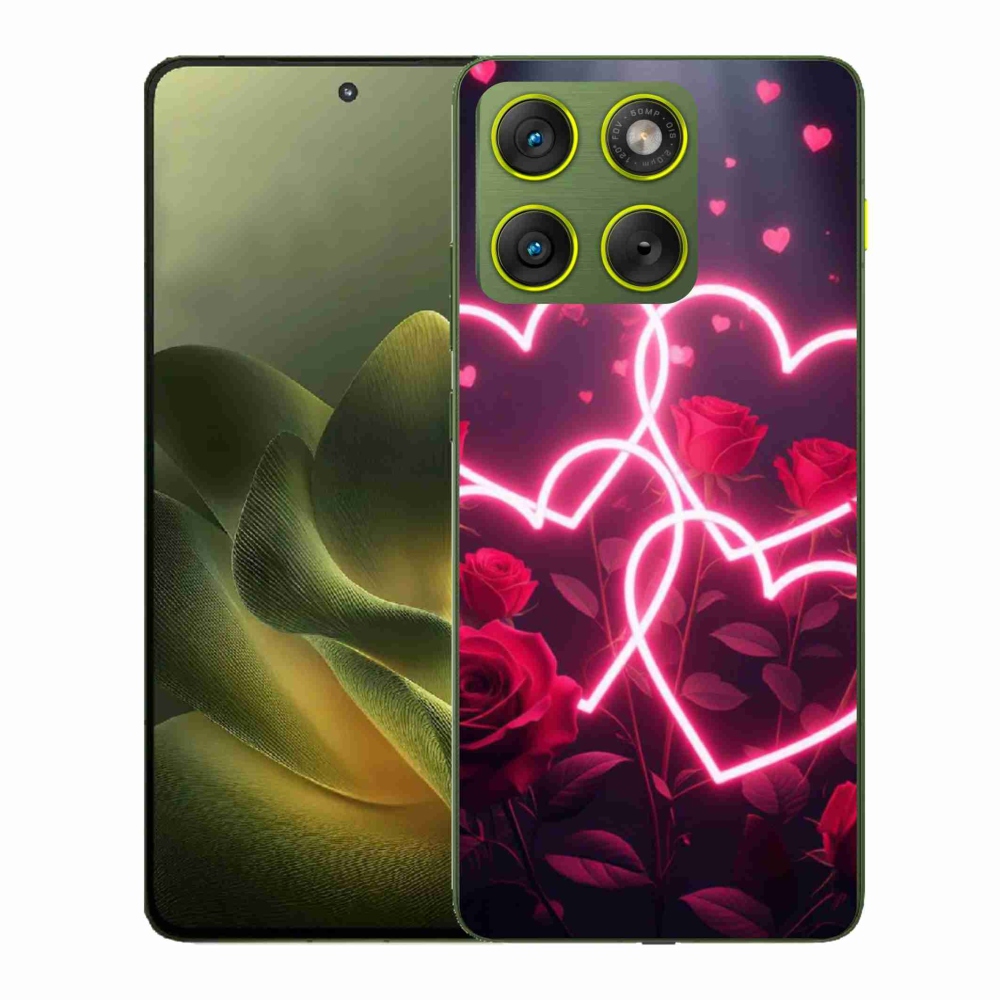 Gélový kryt mmCase na Motorola Edge 70 - srdce lásky