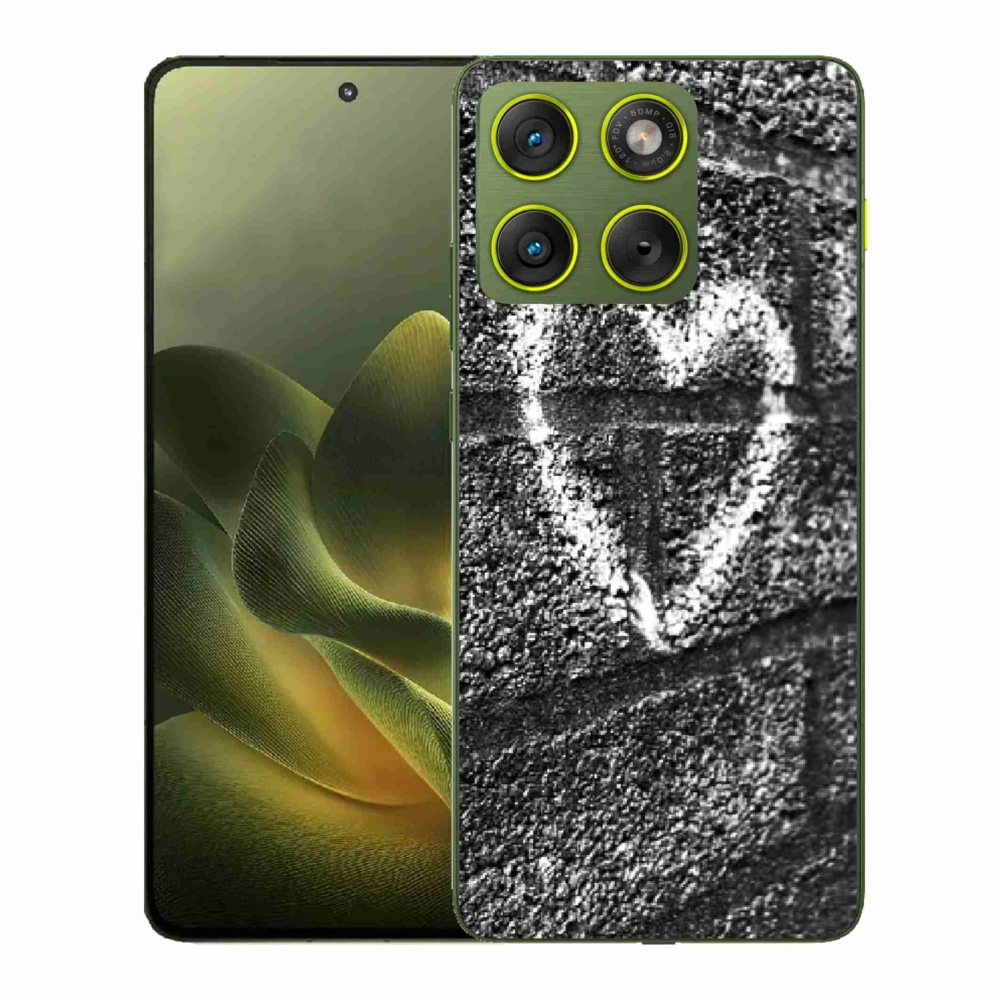 Gélový kryt mmCase na Motorola Edge 70 - srdce na stene