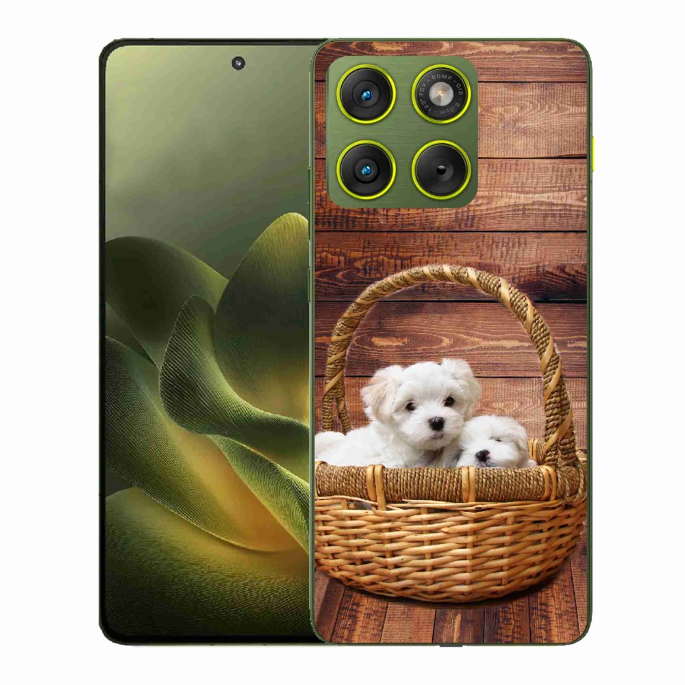 Gélový kryt mmCase na Motorola Edge 70 - šteniatka