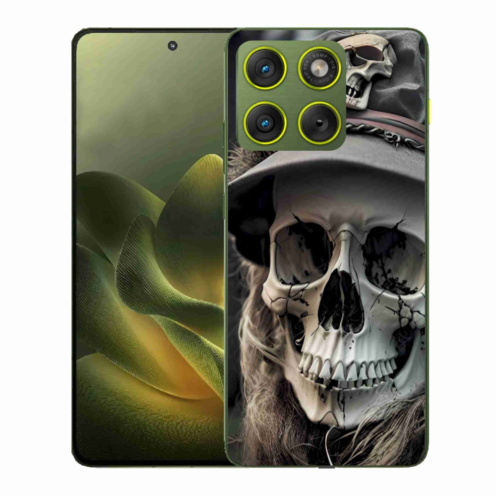 Gélový kryt mmCase na Motorola Edge 70 - temná lebka