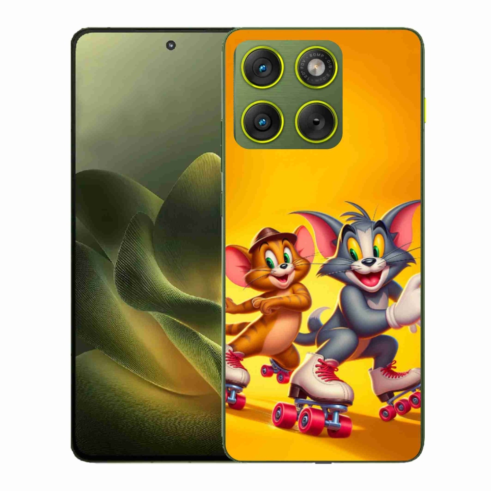 Gélový kryt mmCase na Motorola Edge 70 - tom a jerry
