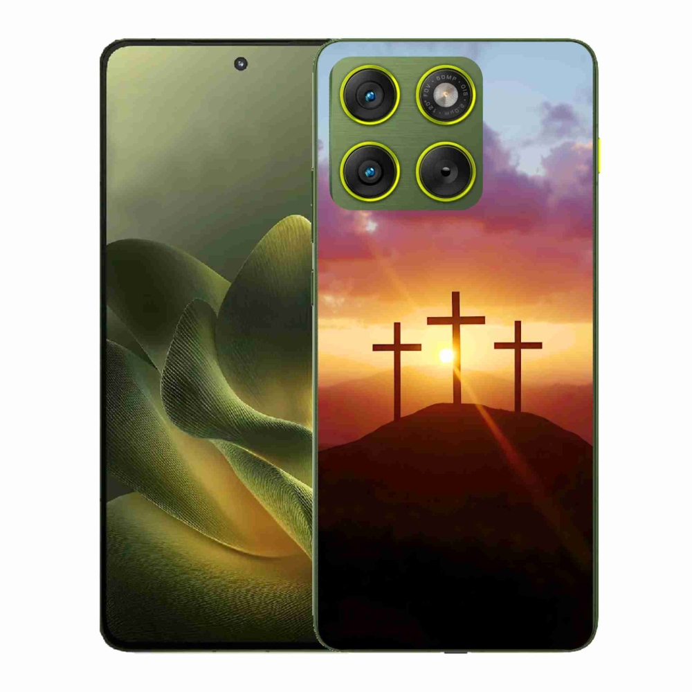 Gélový kryt mmCase na Motorola Edge 70 - tri kríža
