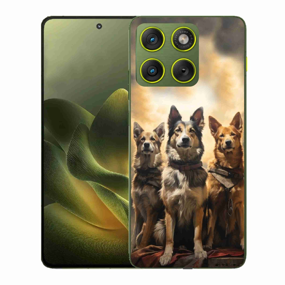 Gélový kryt mmCase na Motorola Edge 70 - tri psy
