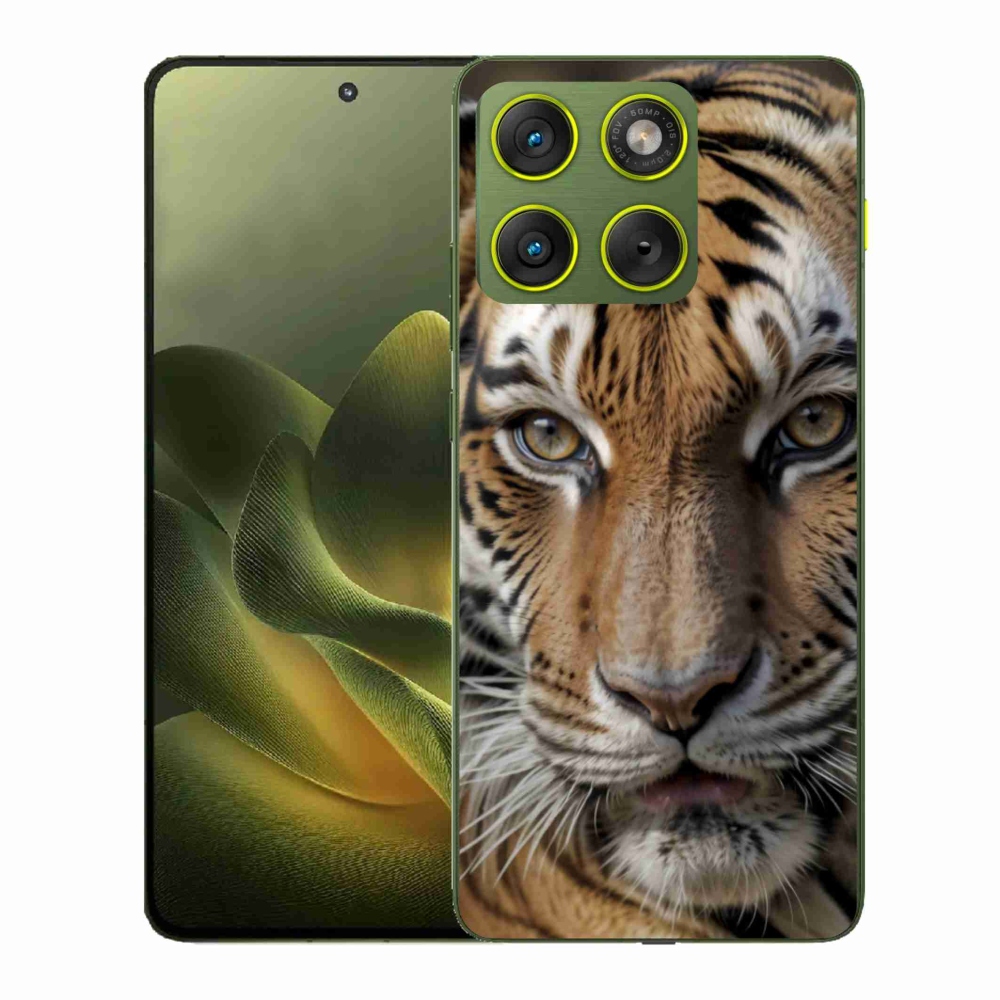 Gélový kryt mmCase na Motorola Edge 70 - tigrie pohľad
