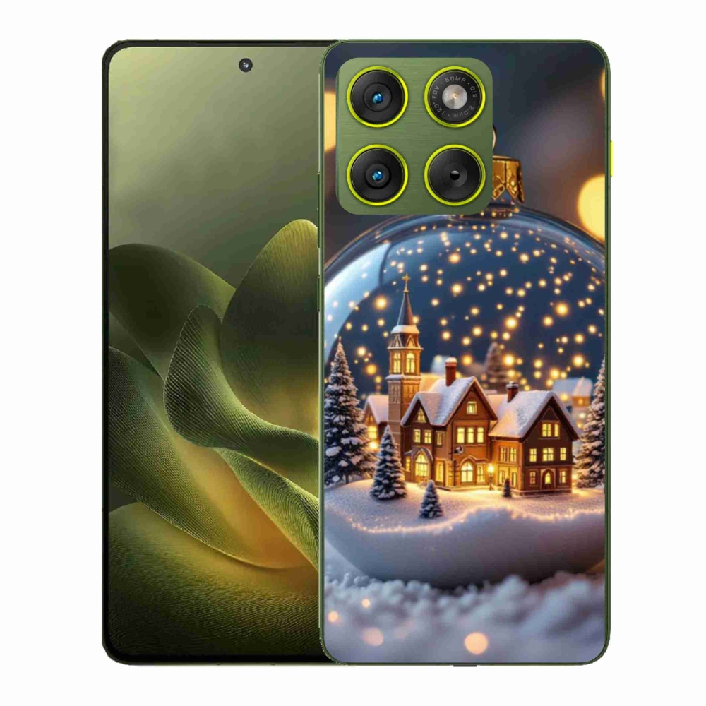 Gélový kryt mmCase na Motorola Edge 70 - vianočné gule 4