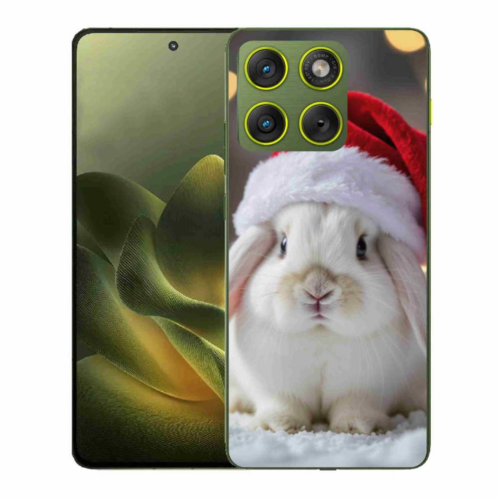 Gélový kryt mmCase na Motorola Edge 70 - vianočný králik
