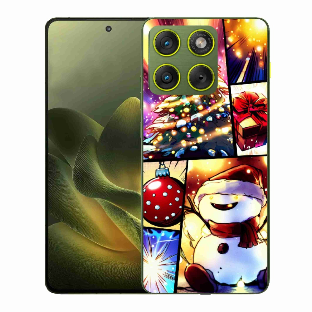 Gélový kryt mmCase na Motorola Edge 70 - vianočné motívy 1