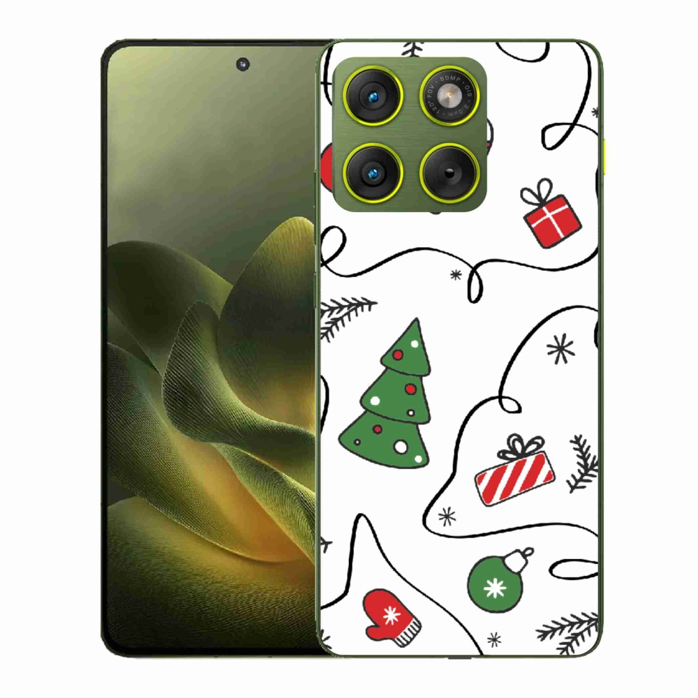 Gélový kryt mmCase na Motorola Edge 70 - vianočné motívy