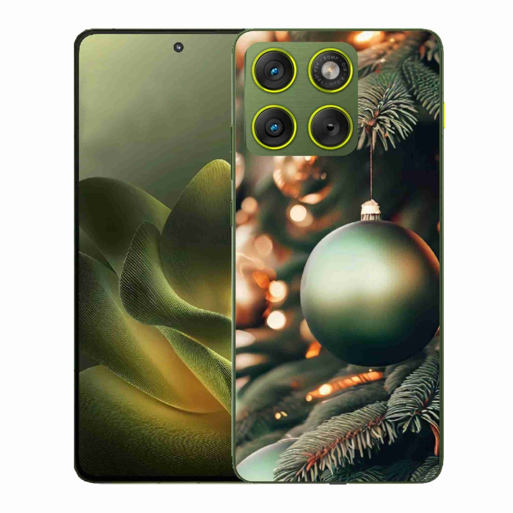 Gélový kryt mmCase na Motorola Edge 70 - vianočné ozdoby 1